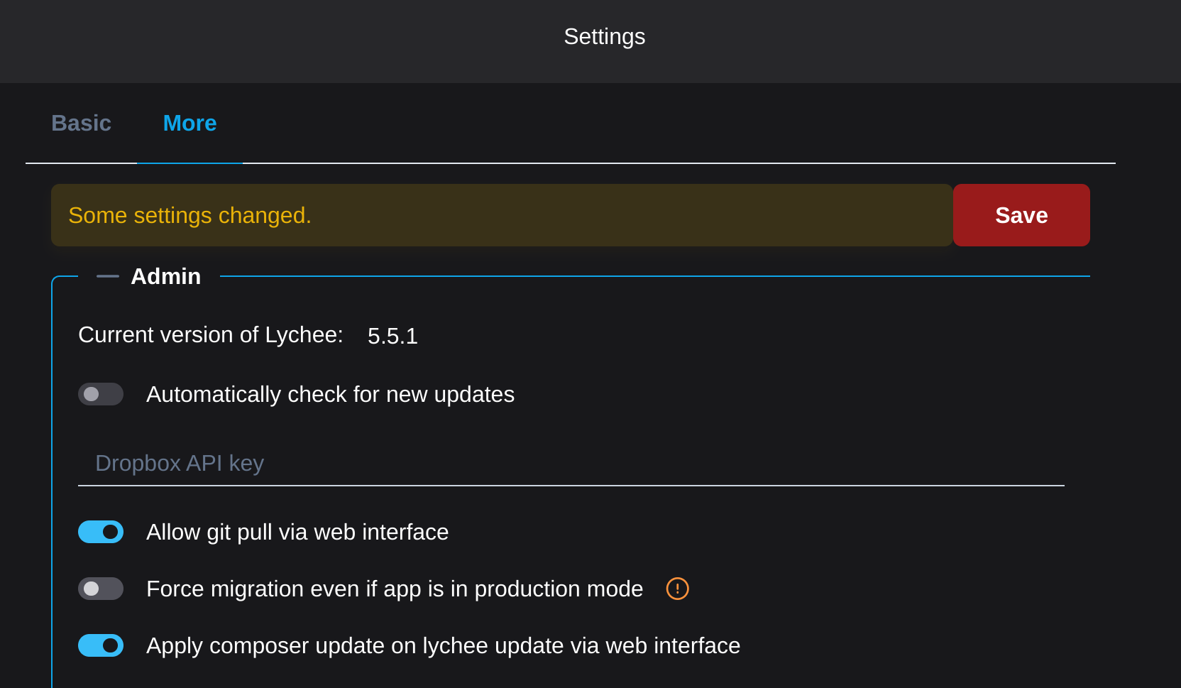 Bite-size v6: settings - 4