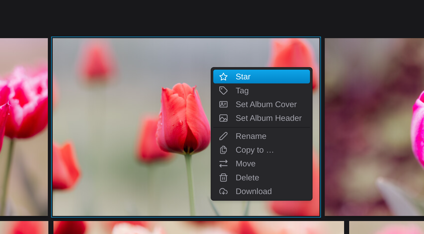 Bite-size v6: Photo selection and context menus